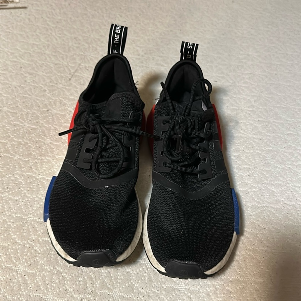 Adidas NMD_R1 Semi-Lucid Blue/Glory Red soles Men’s 5.5/Women’s 6.5